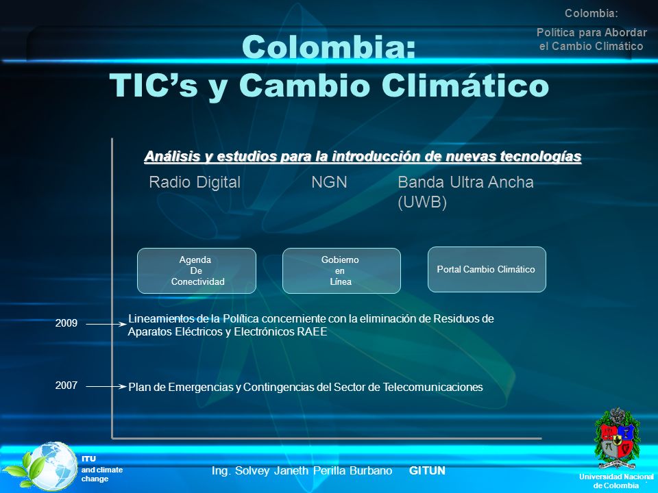 Colombia: TIC’s y Cambio Climático