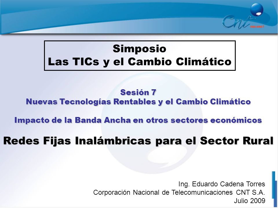 Las TICs y el Cambio Climático