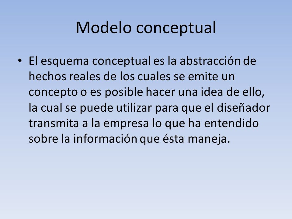 Modelo conceptual