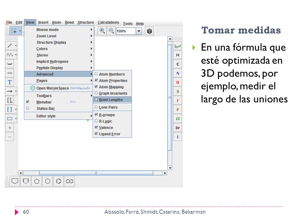 Tomar medidas En una fórmula que esté optimizada en 3D podemos, por ejemplo, medir el largo de las uniones.