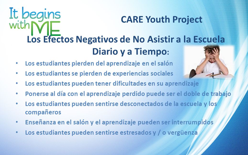 Los Efectos Negativos de No Asistir a la Escuela Diario y a Tiempo: