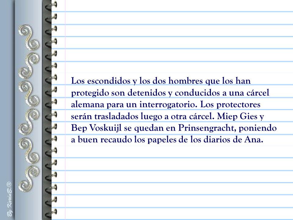 Los escondidos y los dos hombres que los han protegido son detenidos y conducidos a una cárcel alemana para un interrogatorio.
