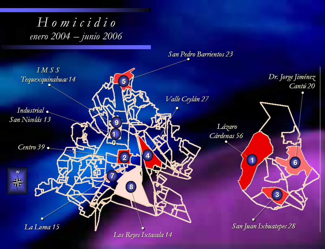 H o m i c i d i o enero 2004 – junio 2006 San Pedro Barrientos 23