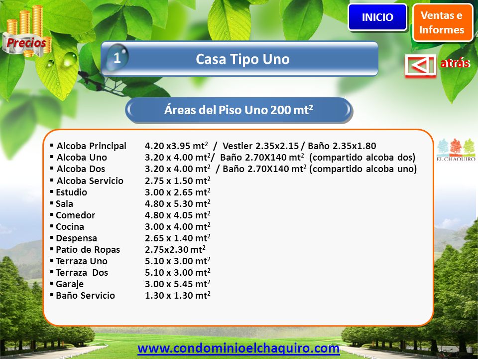 1 Casa Tipo Uno   Precios