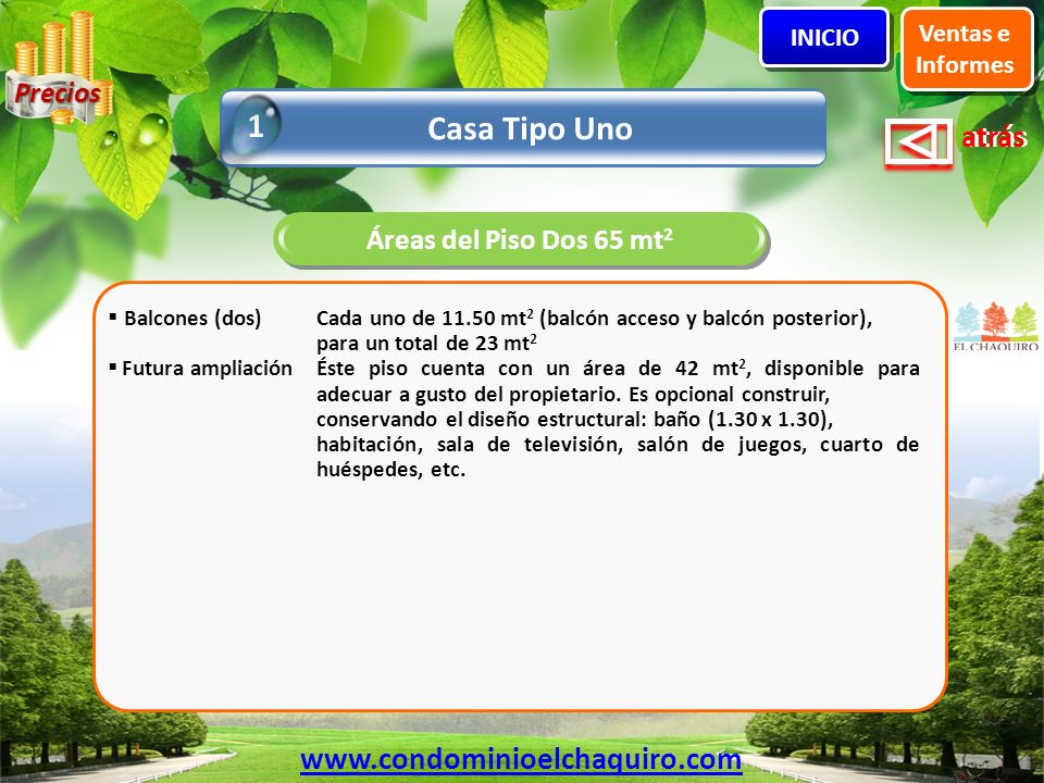 1 Casa Tipo Uno   Precios