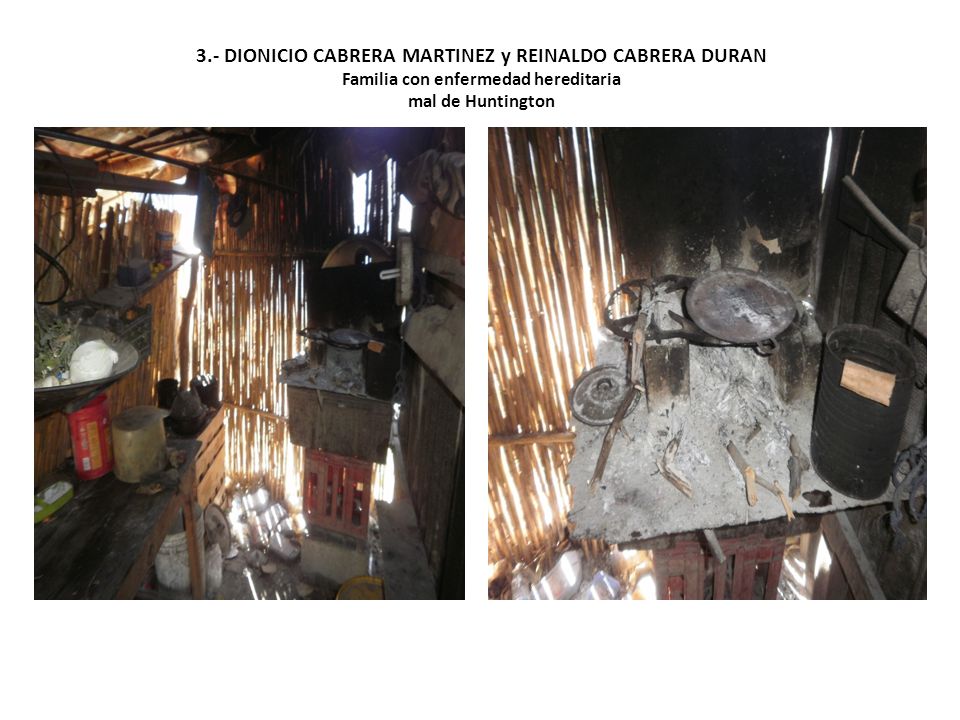 3.- DIONICIO CABRERA MARTINEZ y REINALDO CABRERA DURAN Familia con enfermedad hereditaria mal de Huntington