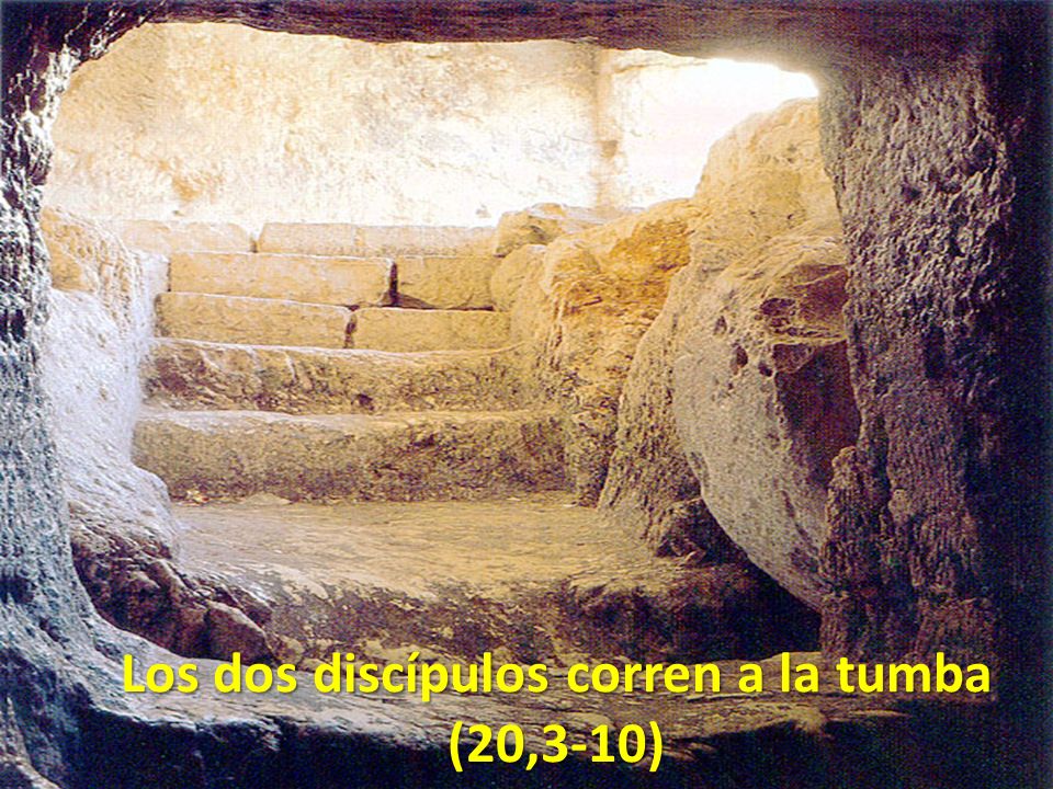 Los dos discípulos corren a la tumba (20,3-10)