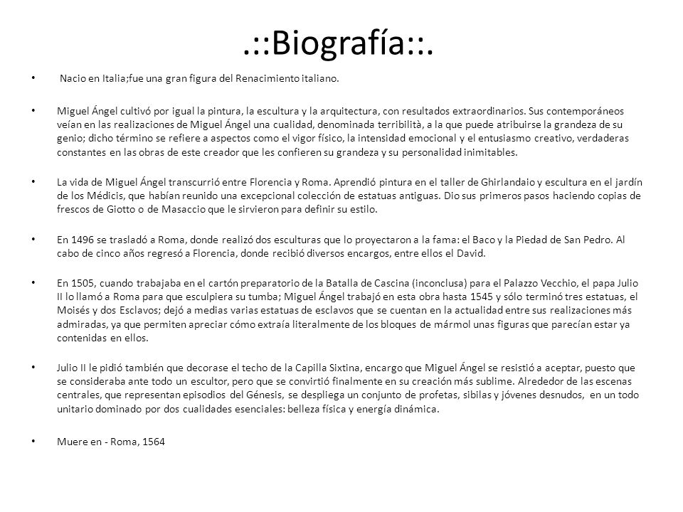 .::Biografía::. Nacio en Italia;fue una gran figura del Renacimiento italiano.