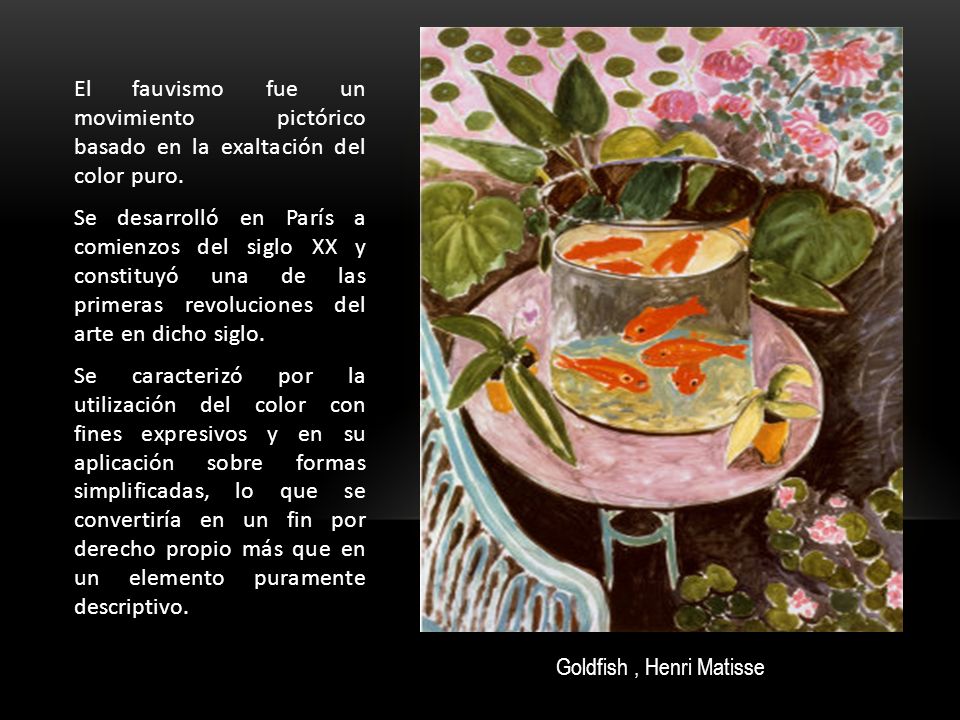 El fauvismo fue un movimiento pictórico basado en la exaltación del color puro.