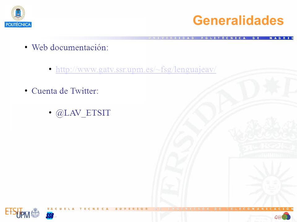 Generalidades Web documentación: