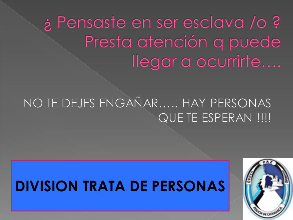 NO TE DEJES ENGAÑAR….. HAY PERSONAS QUE TE ESPERAN !!!!