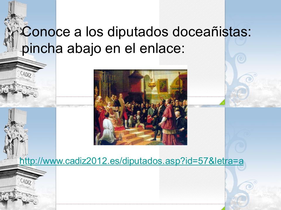 Conoce a los diputados doceañistas: pincha abajo en el enlace: