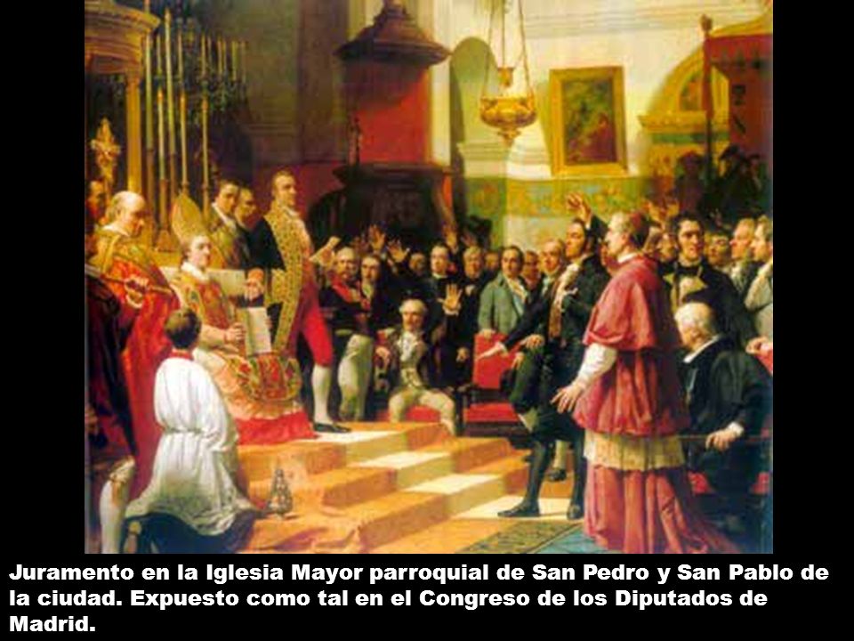 Juramento en la Iglesia Mayor parroquial de San Pedro y San Pablo de la ciudad.