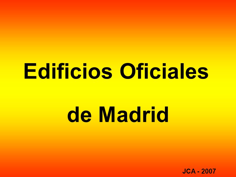 Edificios Oficiales de Madrid