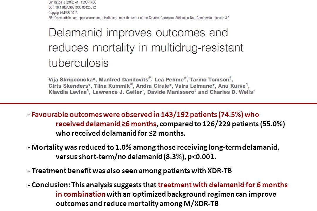 Favourable outcomes were observed in 143/192 patients (74. 5%) who