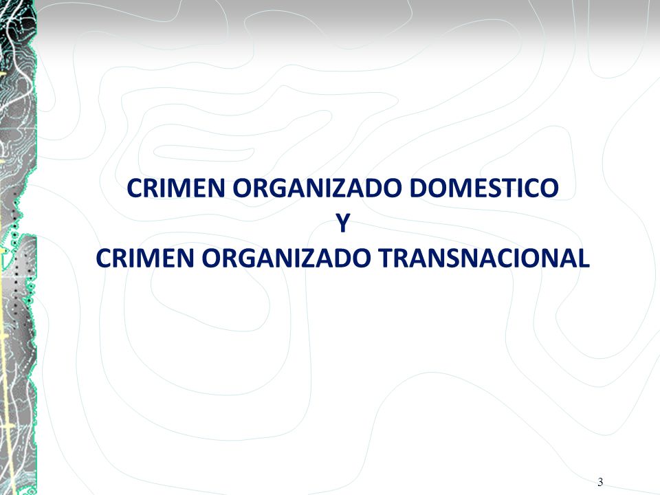 CRIMEN ORGANIZADO DOMESTICO Y CRIMEN ORGANIZADO TRANSNACIONAL