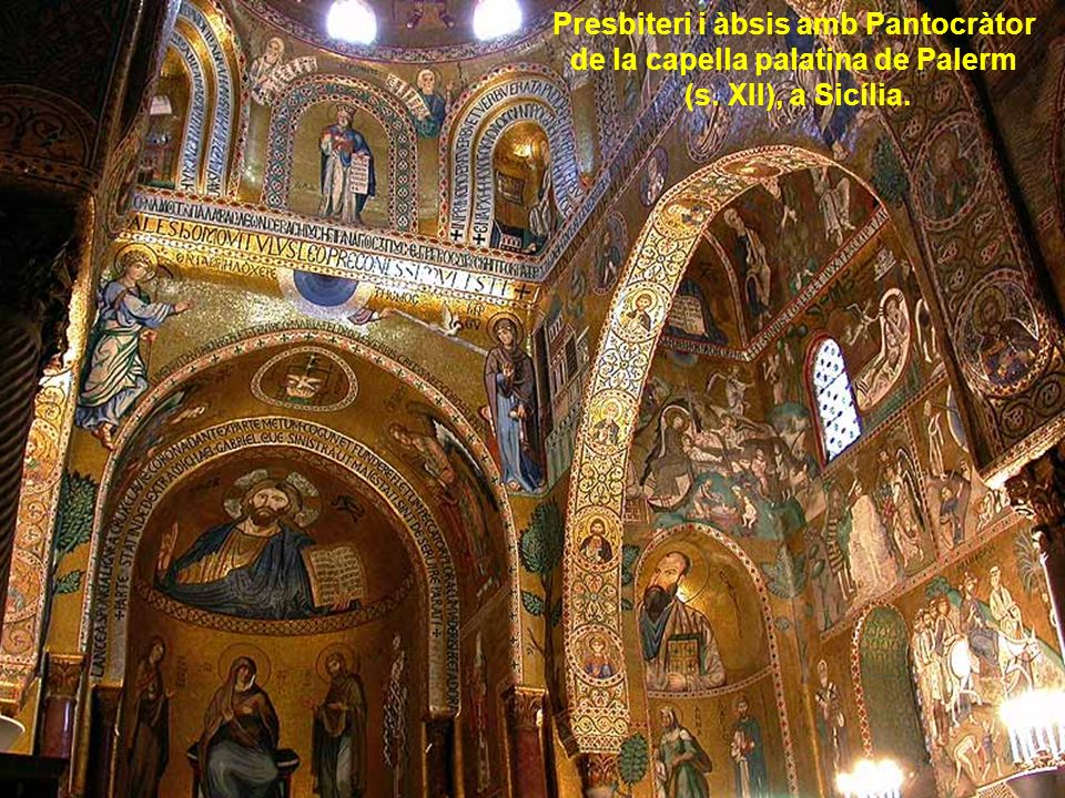 Presbiteri i àbsis amb Pantocràtor de la capella palatina de Palerm