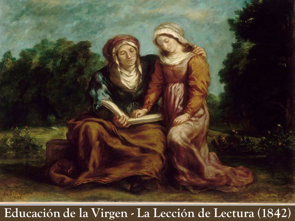 Educación de la Virgen - La Lección de Lectura (1842)