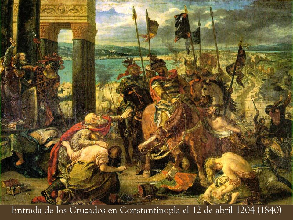 Entrada de los Cruzados en Constantinopla el 12 de abril 1204 (1840)