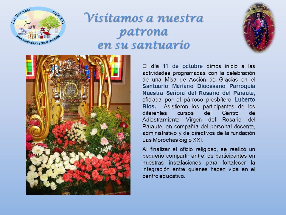Visitamos a nuestra patrona