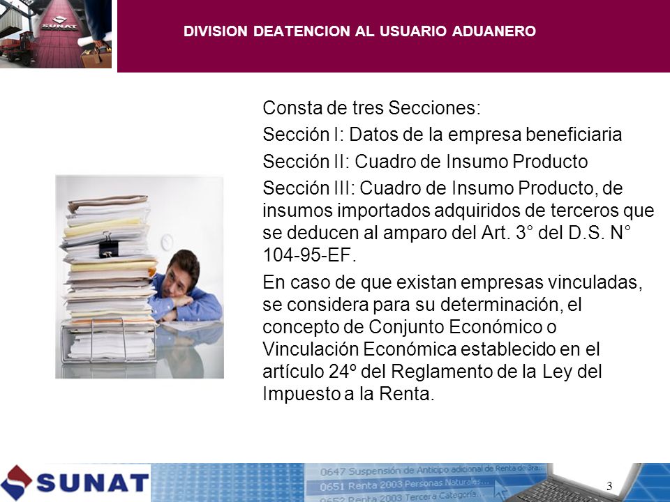 DIVISION DEATENCION AL USUARIO ADUANERO