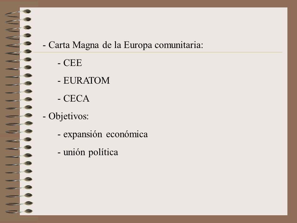 Carta Magna de la Europa comunitaria: