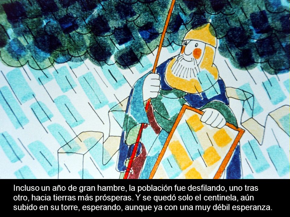 Incluso un año de gran hambre, la población fue desfilando, uno tras otro, hacia tierras más prósperas.