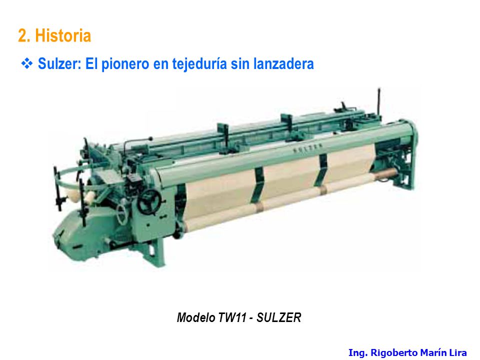 2. Historia Sulzer: El pionero en tejeduría sin lanzadera