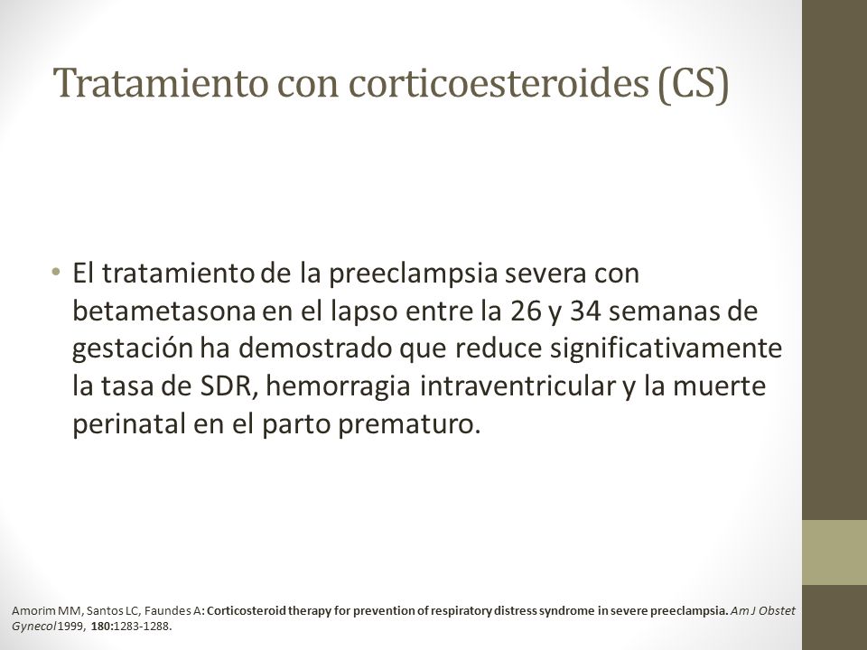 Tratamiento con corticoesteroides (CS)