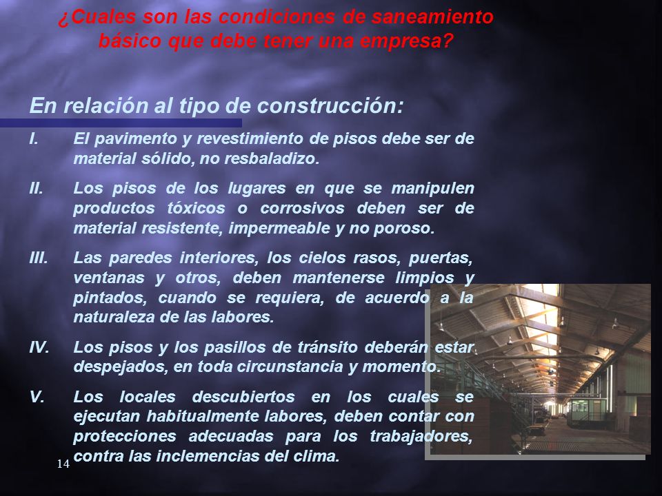 En relación al tipo de construcción: