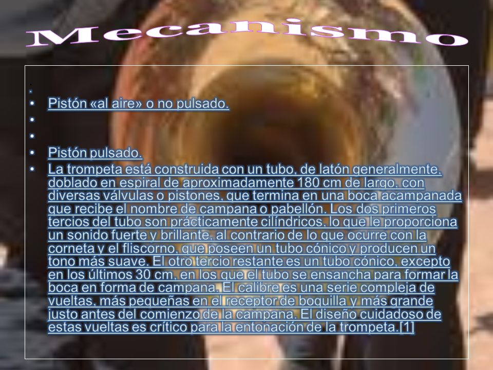 Mecanismo Pistón «al aire» o no pulsado. Pistón pulsado.
