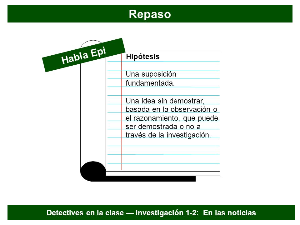 Detectives en la clase — Investigación 1-2: En las noticias