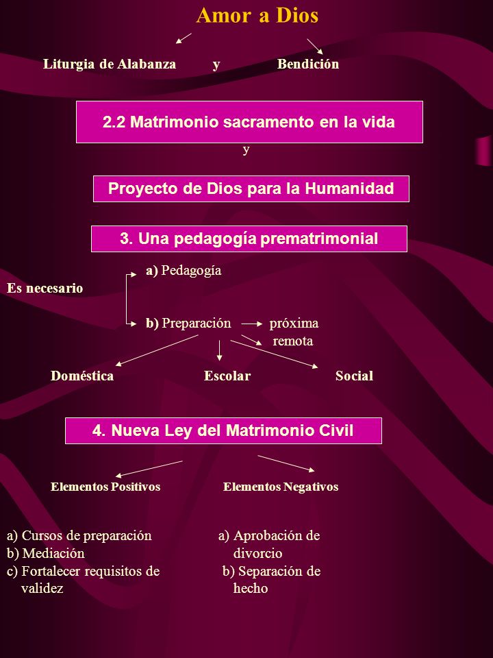 Amor a Dios 2.2 Matrimonio sacramento en la vida