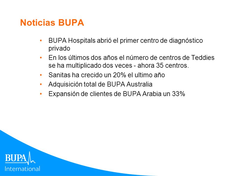 Noticias BUPA BUPA Hospitals abrió el primer centro de diagnóstico privado.
