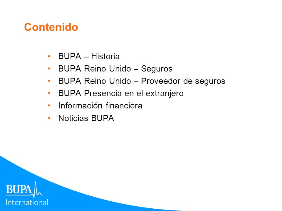 Contenido BUPA – Historia BUPA Reino Unido – Seguros