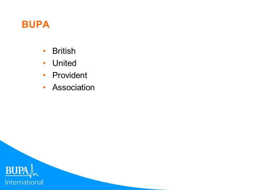 BUPA British United Provident Association