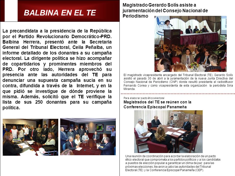 Magistrado Gerardo Solís asiste a juramentación del Consejo Nacional de Periodismo