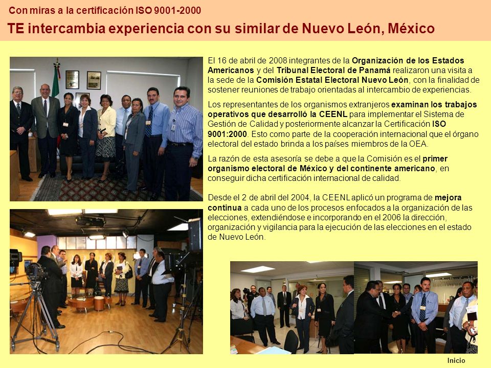 TE intercambia experiencia con su similar de Nuevo León, México