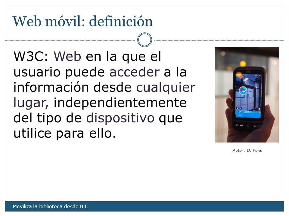 Web móvil: definición