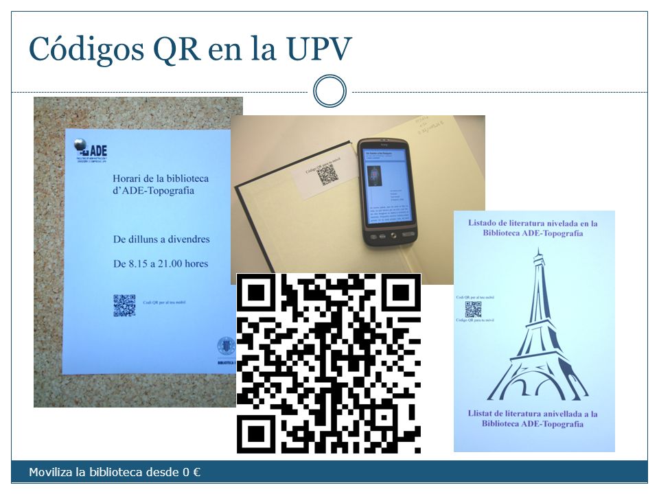 Códigos QR en la UPV imágenes Moviliza la biblioteca desde 0 €