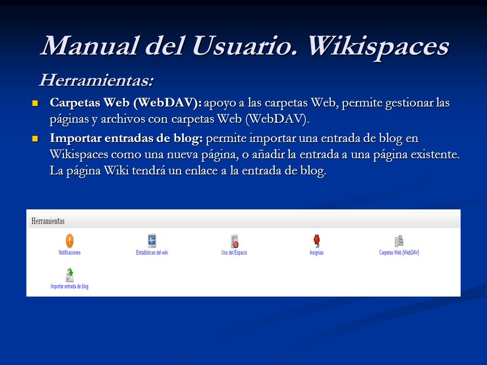 Manual del Usuario. Wikispaces