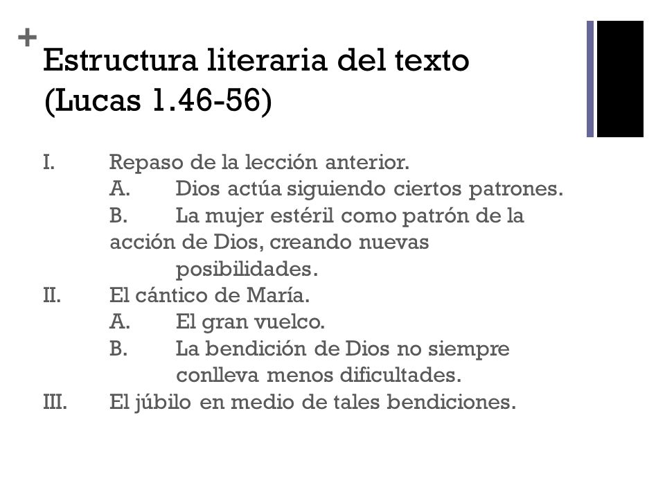 Estructura literaria del texto (Lucas )