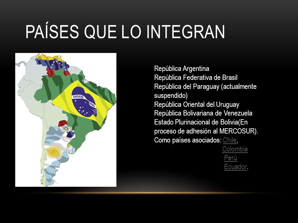 Países que lo integran República Argentina