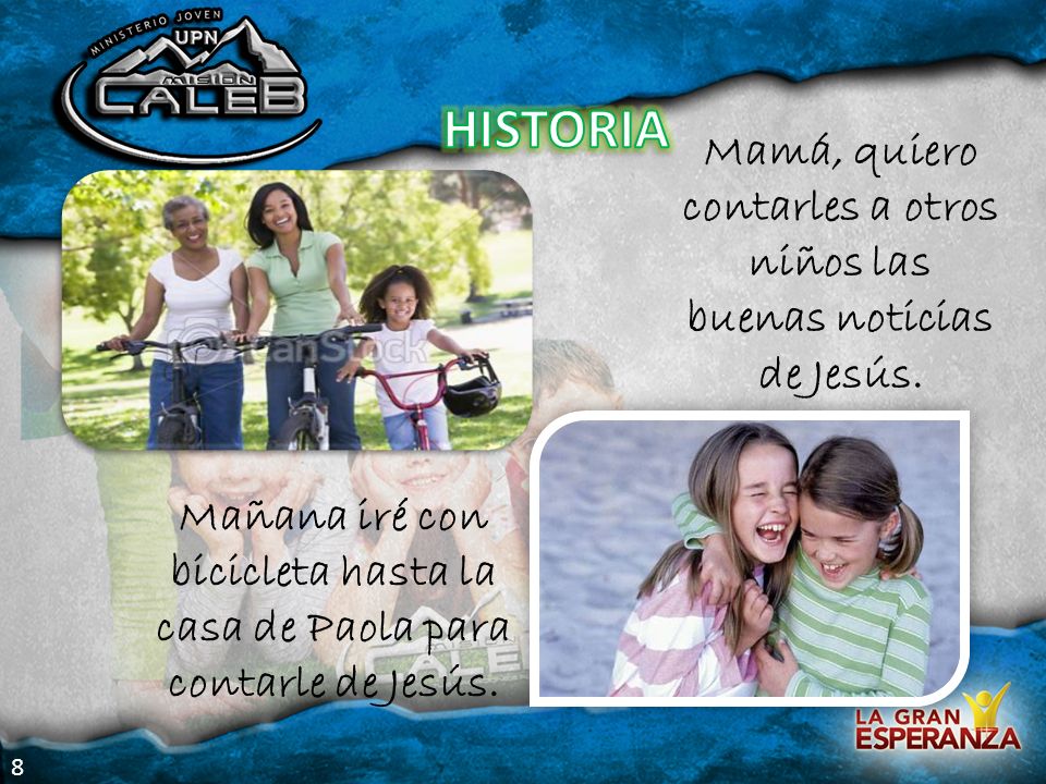 Mamá, quiero contarles a otros niños las buenas noticias de Jesús.
