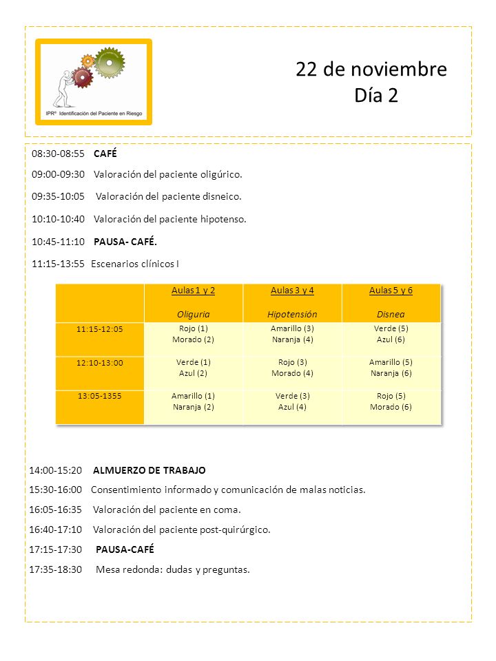 22 de noviembre Día 2