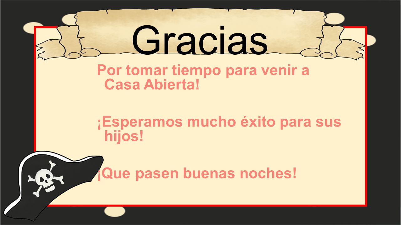 Gracias Por tomar tiempo para venir a Casa Abierta!