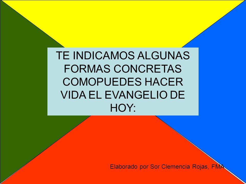 INVITANDO A UN COMPAÑERO O COMPAÑERA A LEER CON MUCHA ATENCIÓN EL EVANGELIO DE HOY Y A COMENTARLO JUNTOS