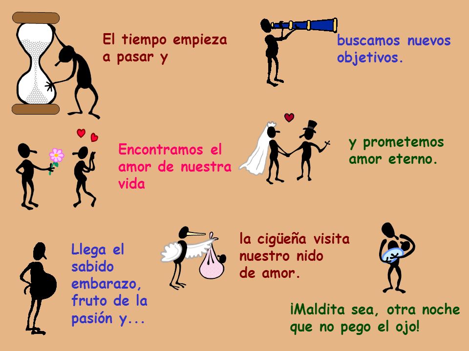 El tiempo empieza a pasar y. buscamos nuevos. objetivos. y prometemos. amor eterno. Encontramos el.