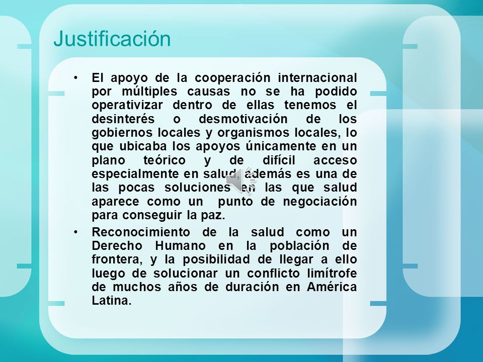 Justificación