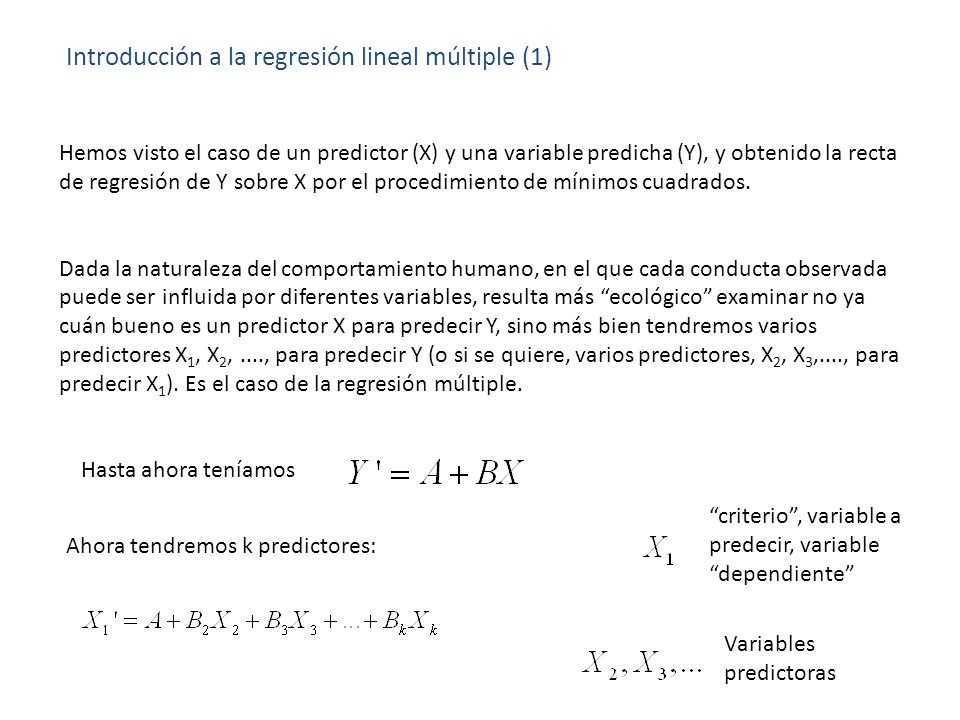 Introducción a la regresión lineal múltiple (1)